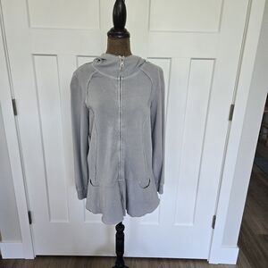 Gray Women's Hooded Topper